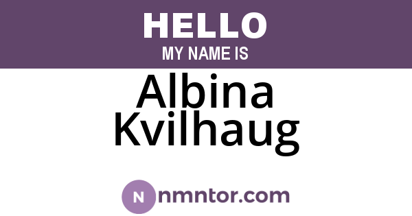 Albina Kvilhaug