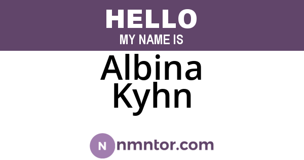 Albina Kyhn