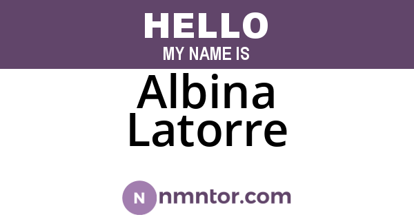 Albina Latorre