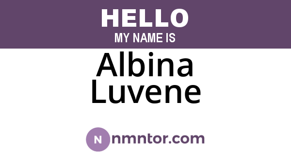 Albina Luvene