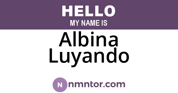 Albina Luyando