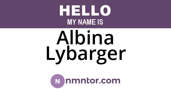Albina Lybarger
