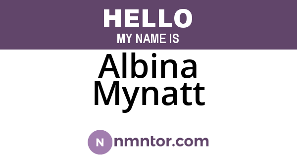 Albina Mynatt