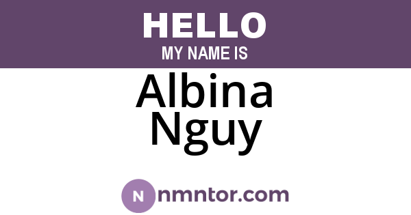 Albina Nguy
