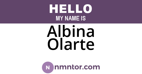 Albina Olarte