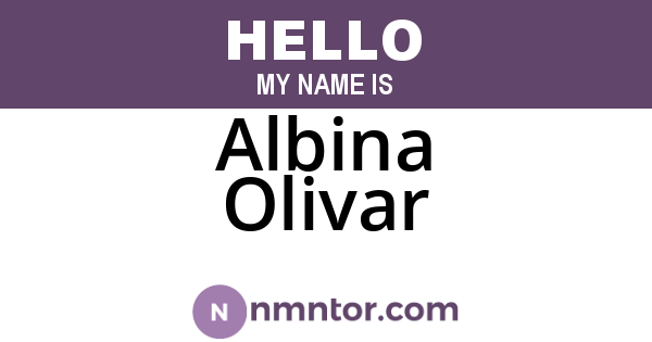 Albina Olivar