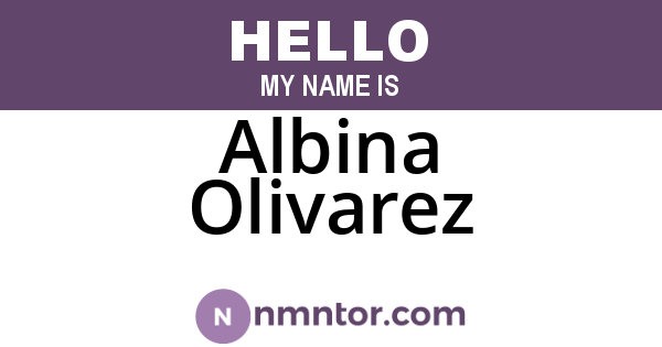 Albina Olivarez