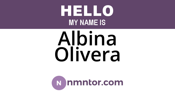Albina Olivera