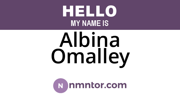 Albina Omalley