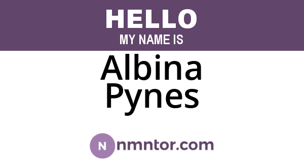 Albina Pynes