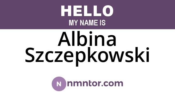 Albina Szczepkowski