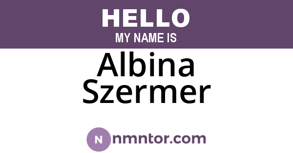Albina Szermer