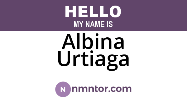 Albina Urtiaga