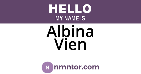 Albina Vien