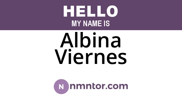 Albina Viernes