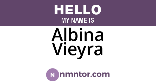 Albina Vieyra