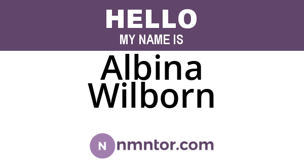 Albina Wilborn