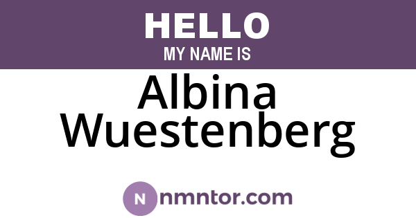 Albina Wuestenberg