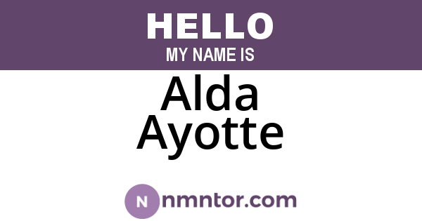 Alda Ayotte