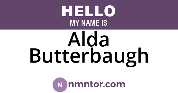 Alda Butterbaugh