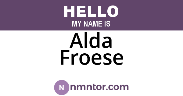 Alda Froese