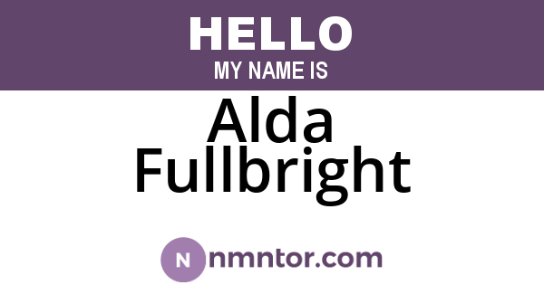 Alda Fullbright