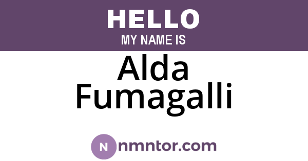 Alda Fumagalli