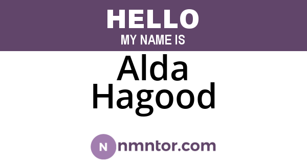 Alda Hagood