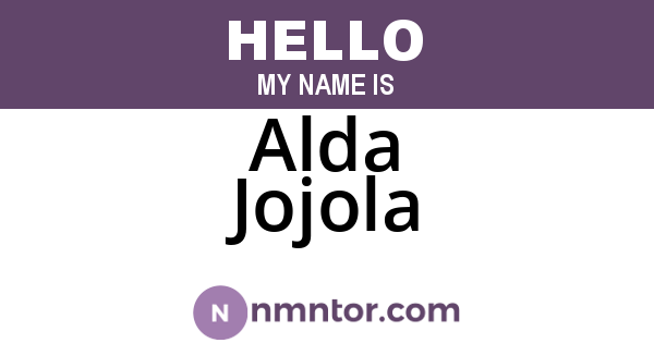 Alda Jojola