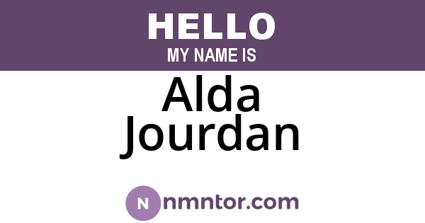 Alda Jourdan