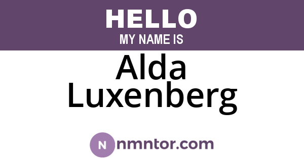 Alda Luxenberg