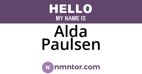 Alda Paulsen