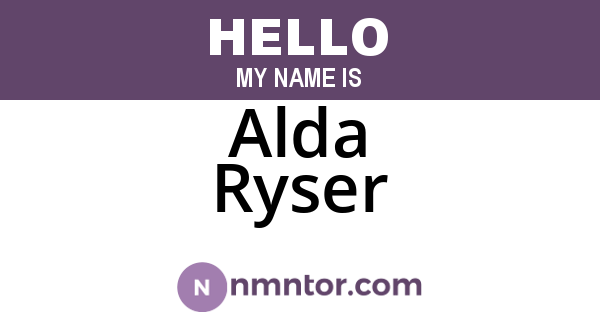 Alda Ryser