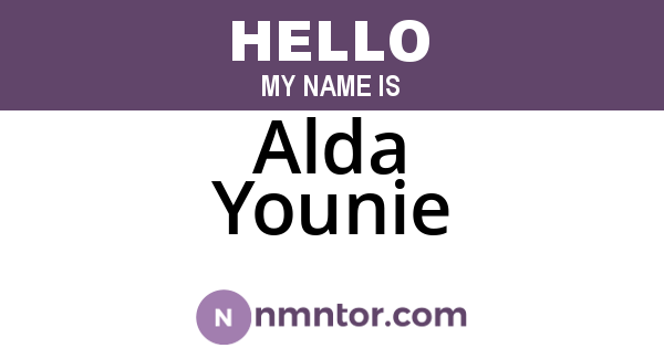 Alda Younie