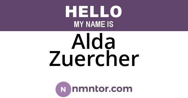 Alda Zuercher
