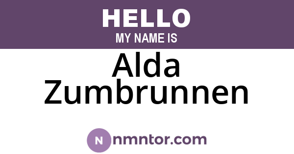 Alda Zumbrunnen
