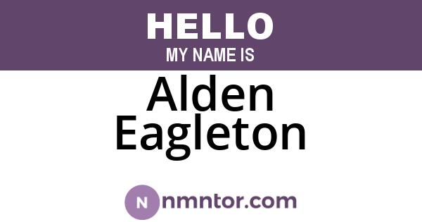 Alden Eagleton