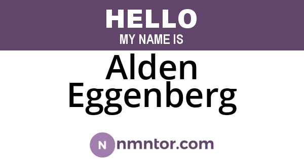 Alden Eggenberg