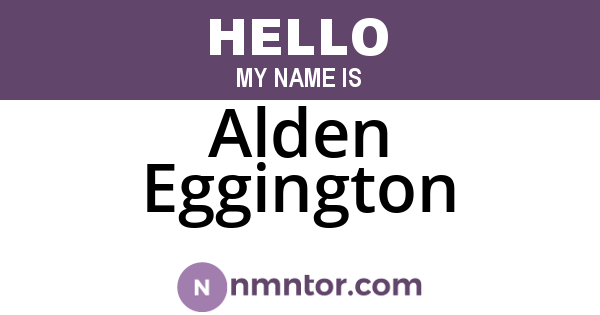 Alden Eggington