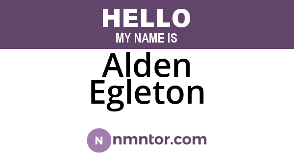 Alden Egleton