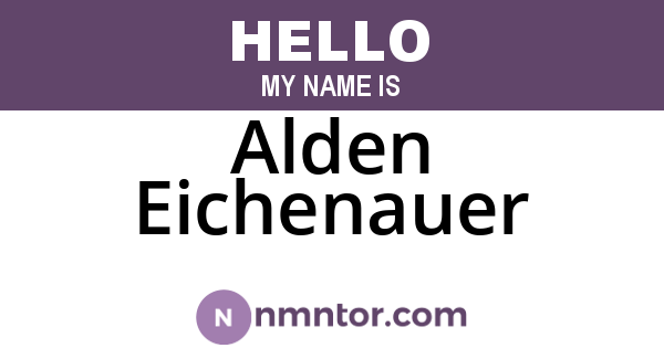 Alden Eichenauer