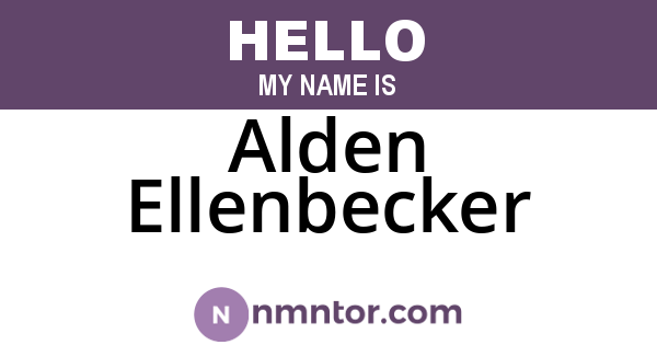 Alden Ellenbecker