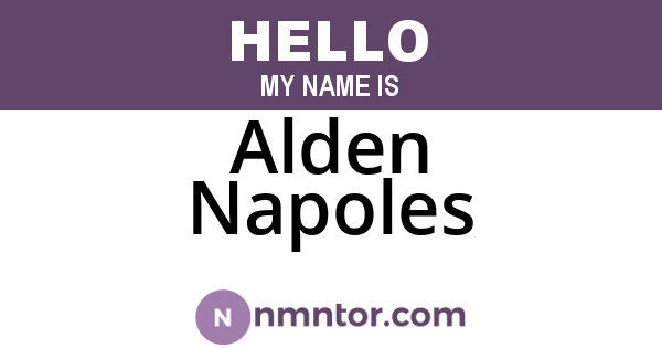 Alden Napoles