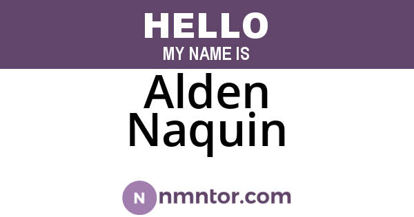 Alden Naquin