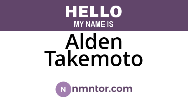Alden Takemoto