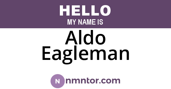 Aldo Eagleman
