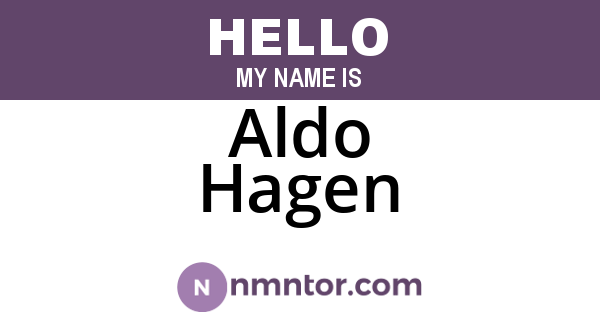 Aldo Hagen
