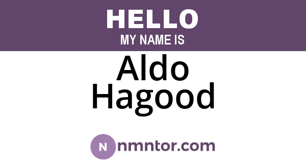 Aldo Hagood