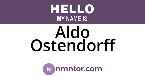 Aldo Ostendorff