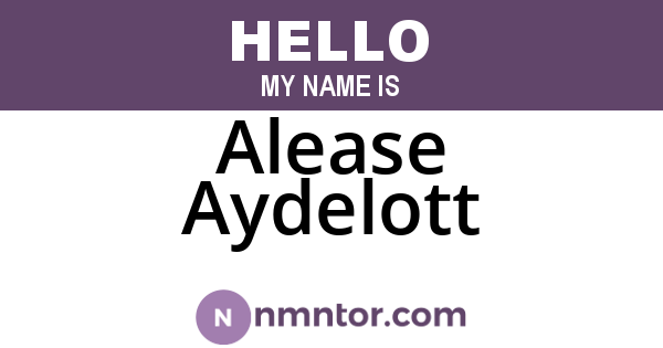 Alease Aydelott